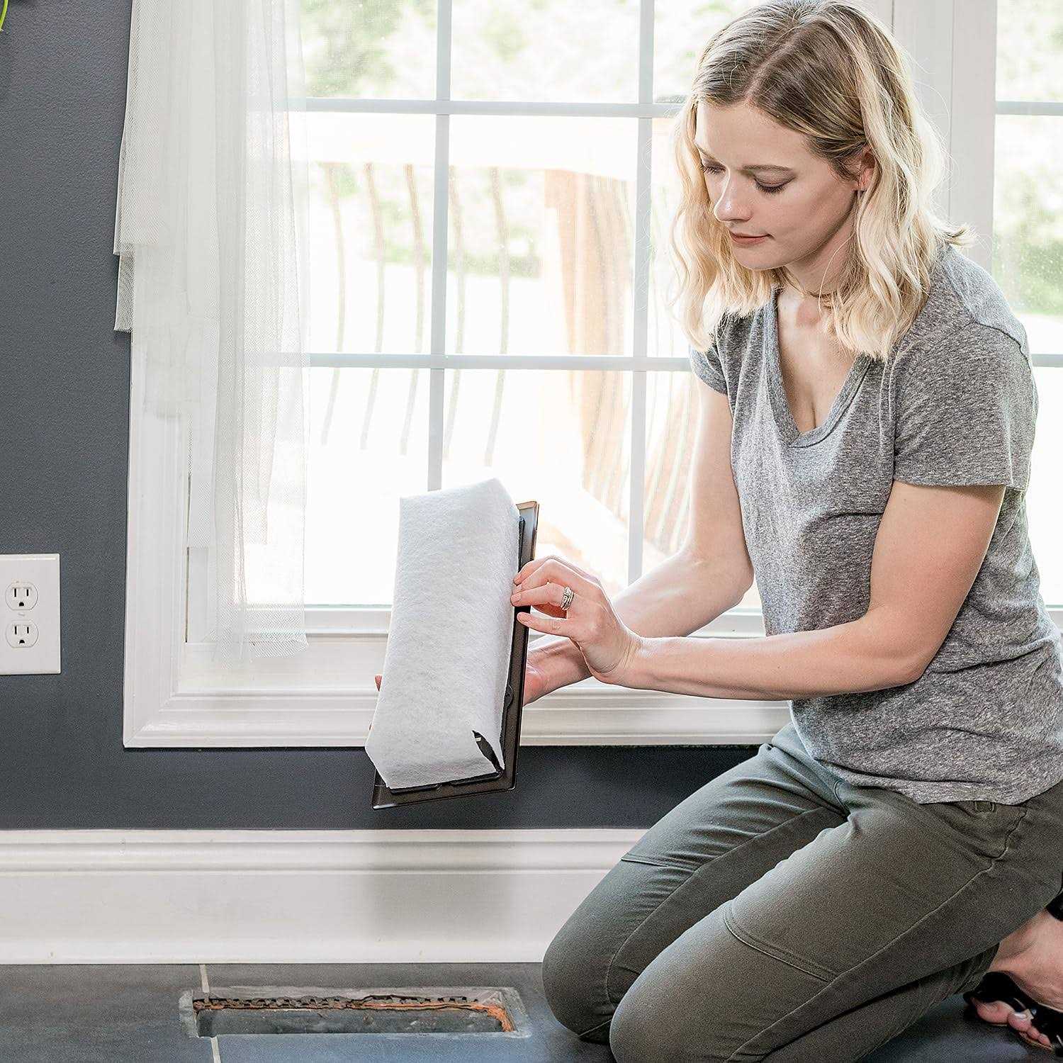 Vent Assist Floor Register Trap and Air Filter 4 x - Image 5