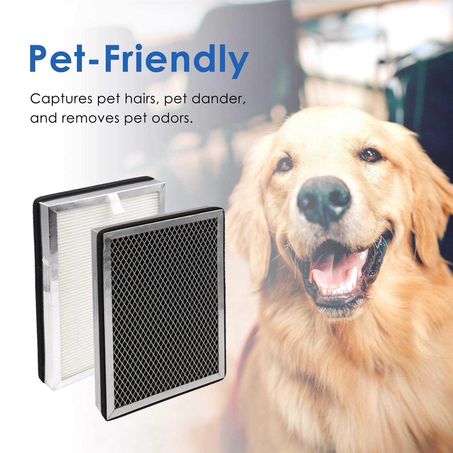 Flintar True Hepa Replacement Filter, Compatible with Ma Air Purifier 25 Series, 3-in-1 Pre-Filter, H13 True Hepa and Activated Carbon Filter Set - Image 5