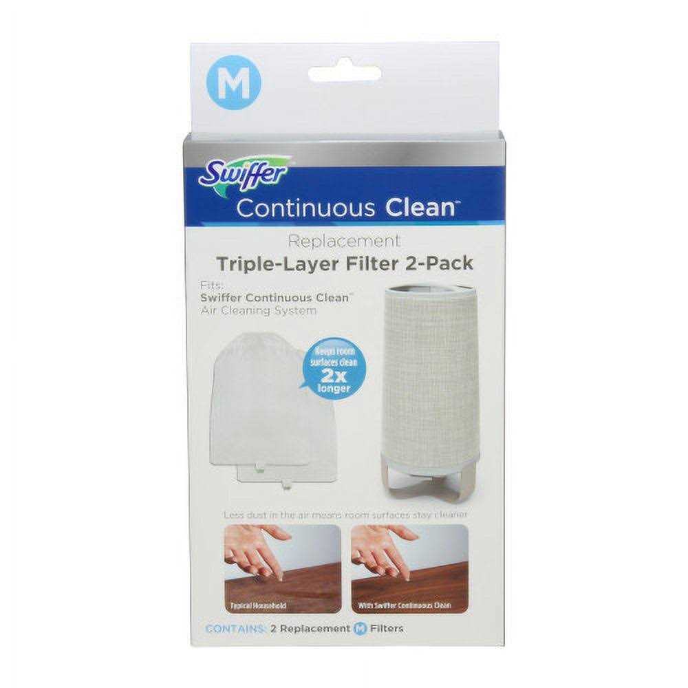 Swiffer Continuous Clean System Replacement Filters 2 Pack Captures Dirt, Dust and Dander to Keep Room Surfaces Clean 2X Longer - Image 4