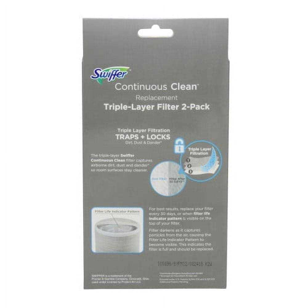 Swiffer Continuous Clean System Replacement Filters 2 Pack Captures Dirt, Dust and Dander to Keep Room Surfaces Clean 2X Longer - Image 5