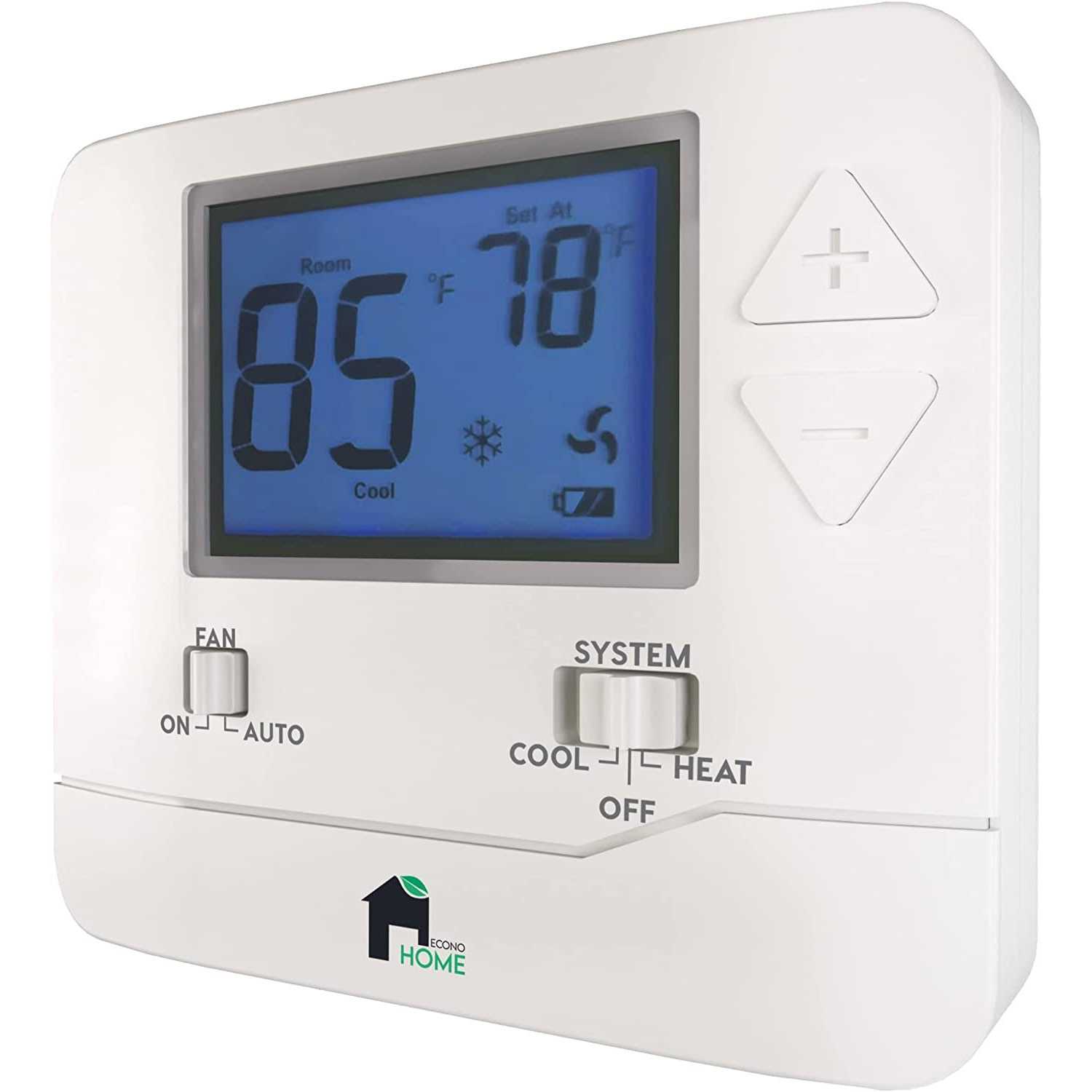 EconoHome Non-Programmable Thermostat for Home Heat & Cooling Temperature Control - Image 4