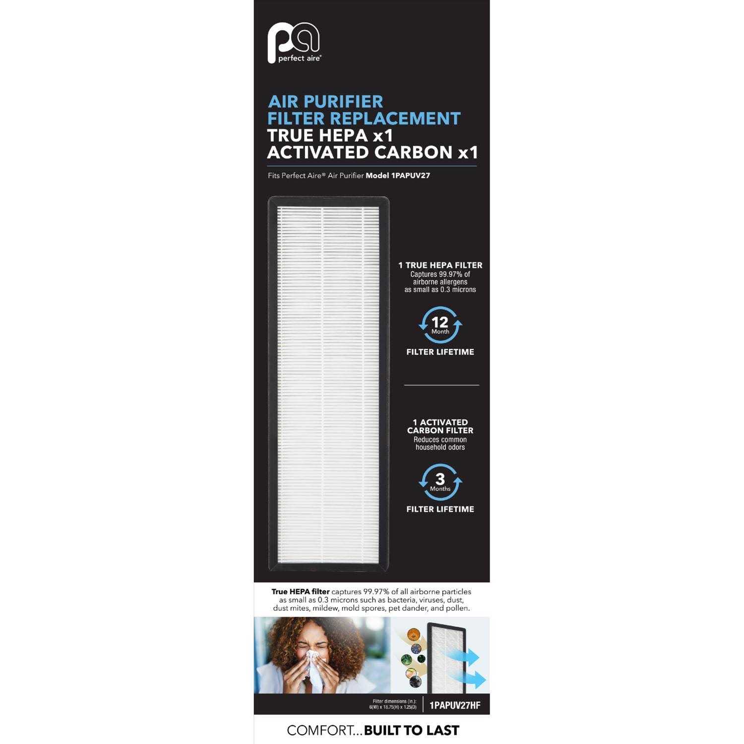 Perfect Aire 18.75 X 6 in. Rectangular HEPA Air Purifier Filter - Image 4
