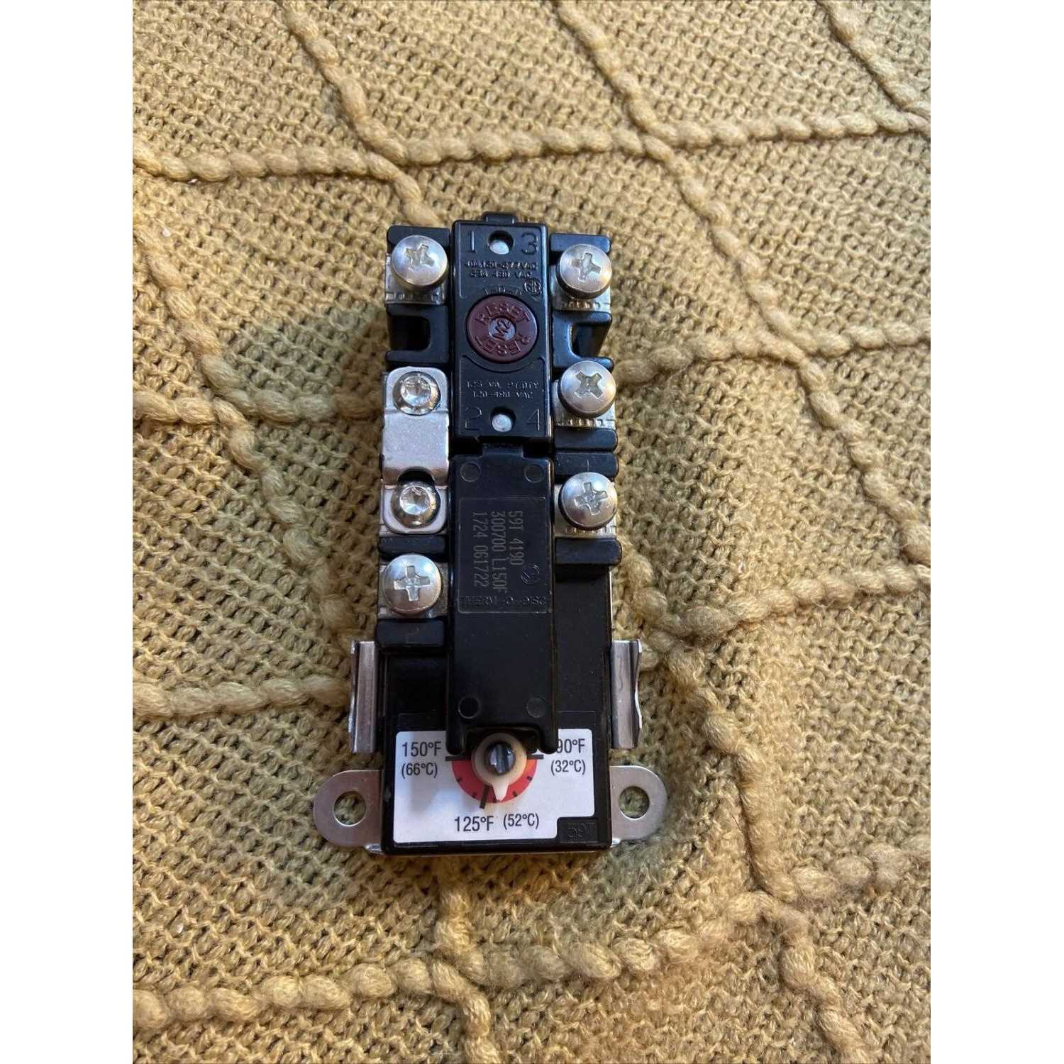 Knox Water Heater Thermostat Upper with High Limit - Image 3