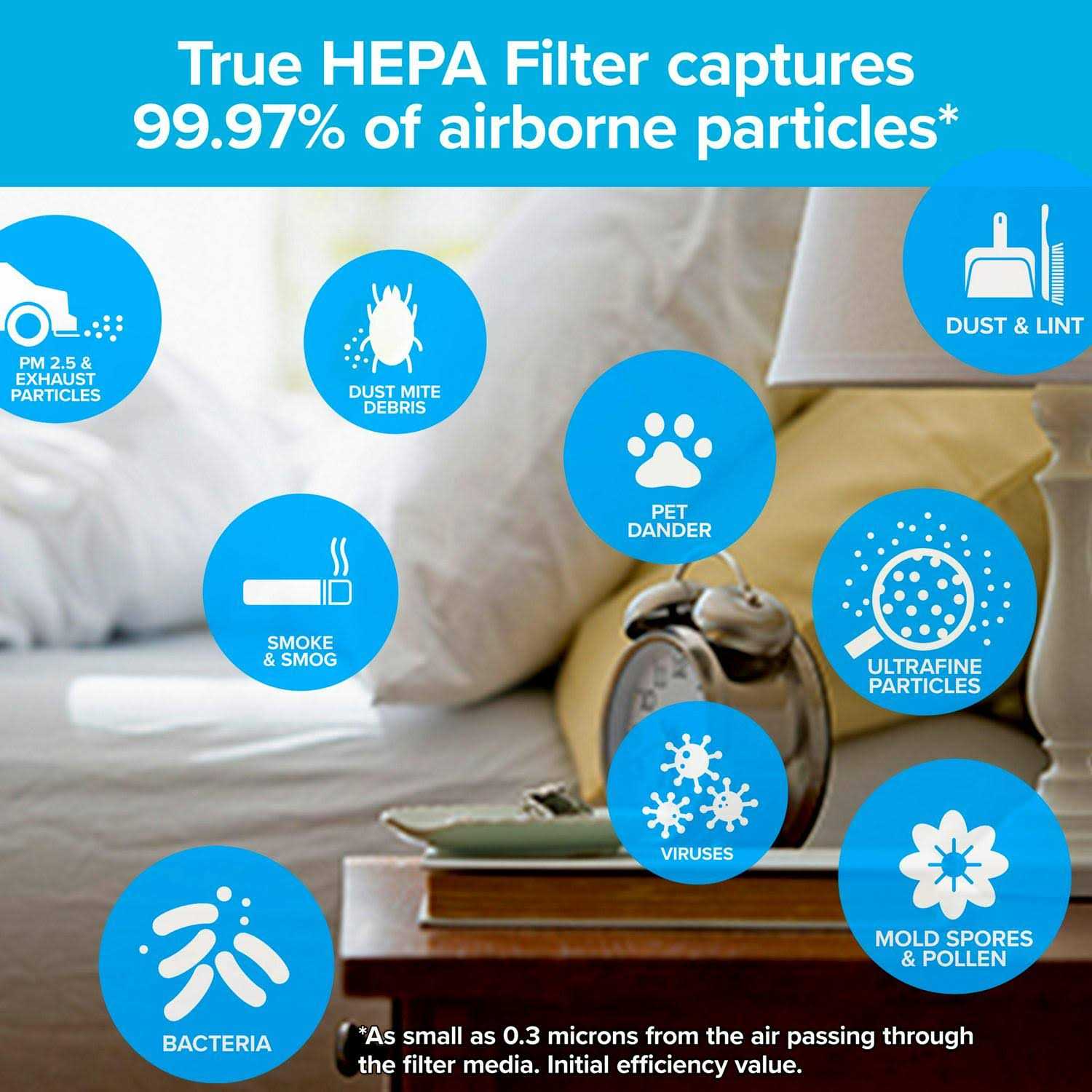 Filtrete Advanced Allergen Bacteria & Virus True Hepa Air Purifier Filter - Image 4