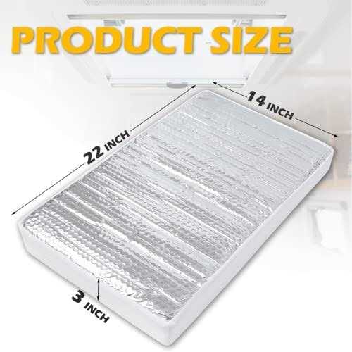 SIKADEER RV Vent Insulator 22′′x14′′x3′′ Universal RV Skylight Cover with Reflective Surface - Image 5