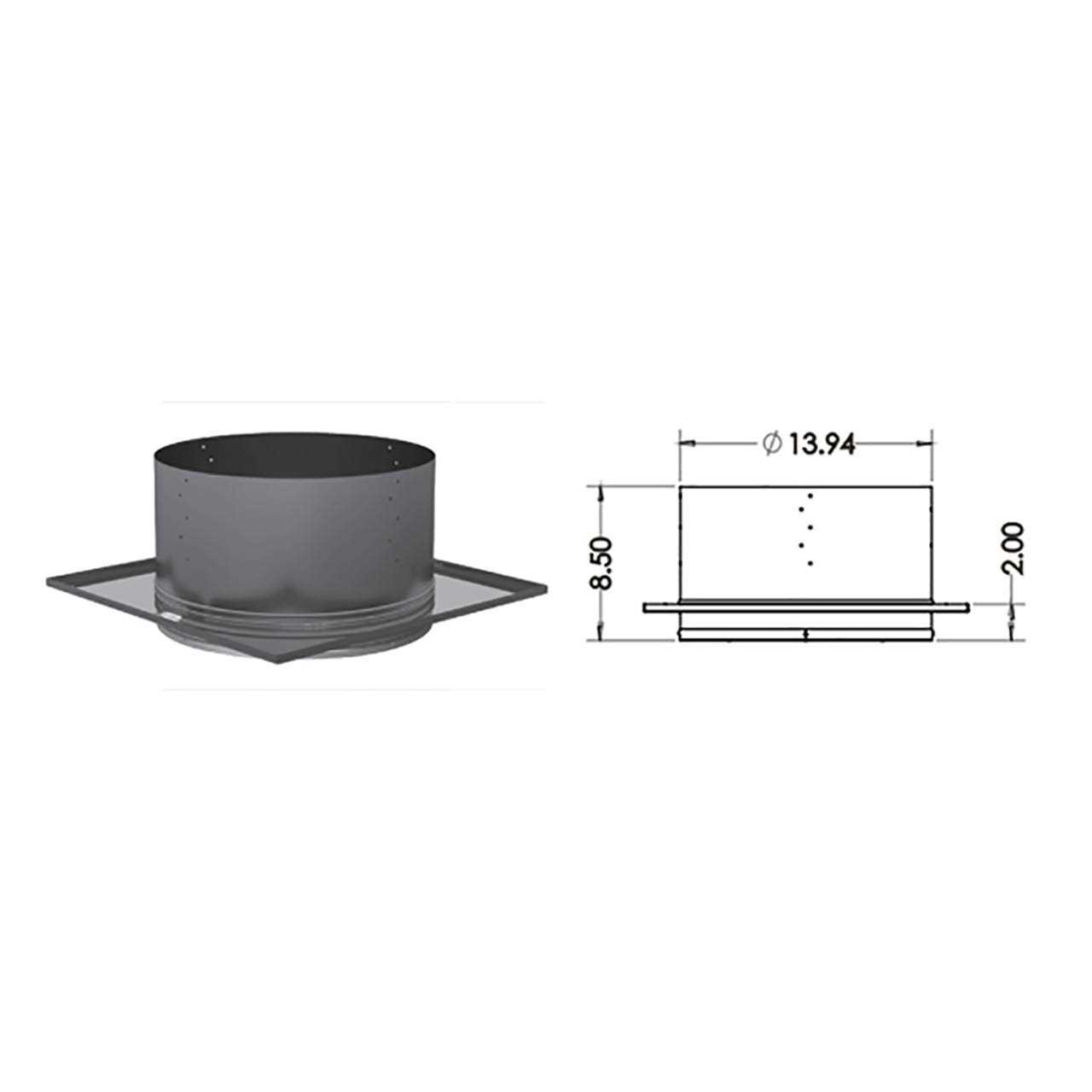 DuraVent DuraPlus Round Ceiling Support - Image 4