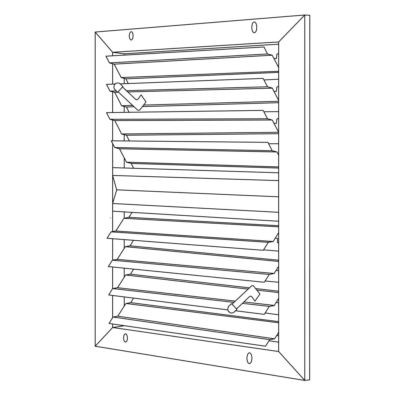 Shoemaker 450 High Velocity Multi-Louver Flush Diffuser - Image 3