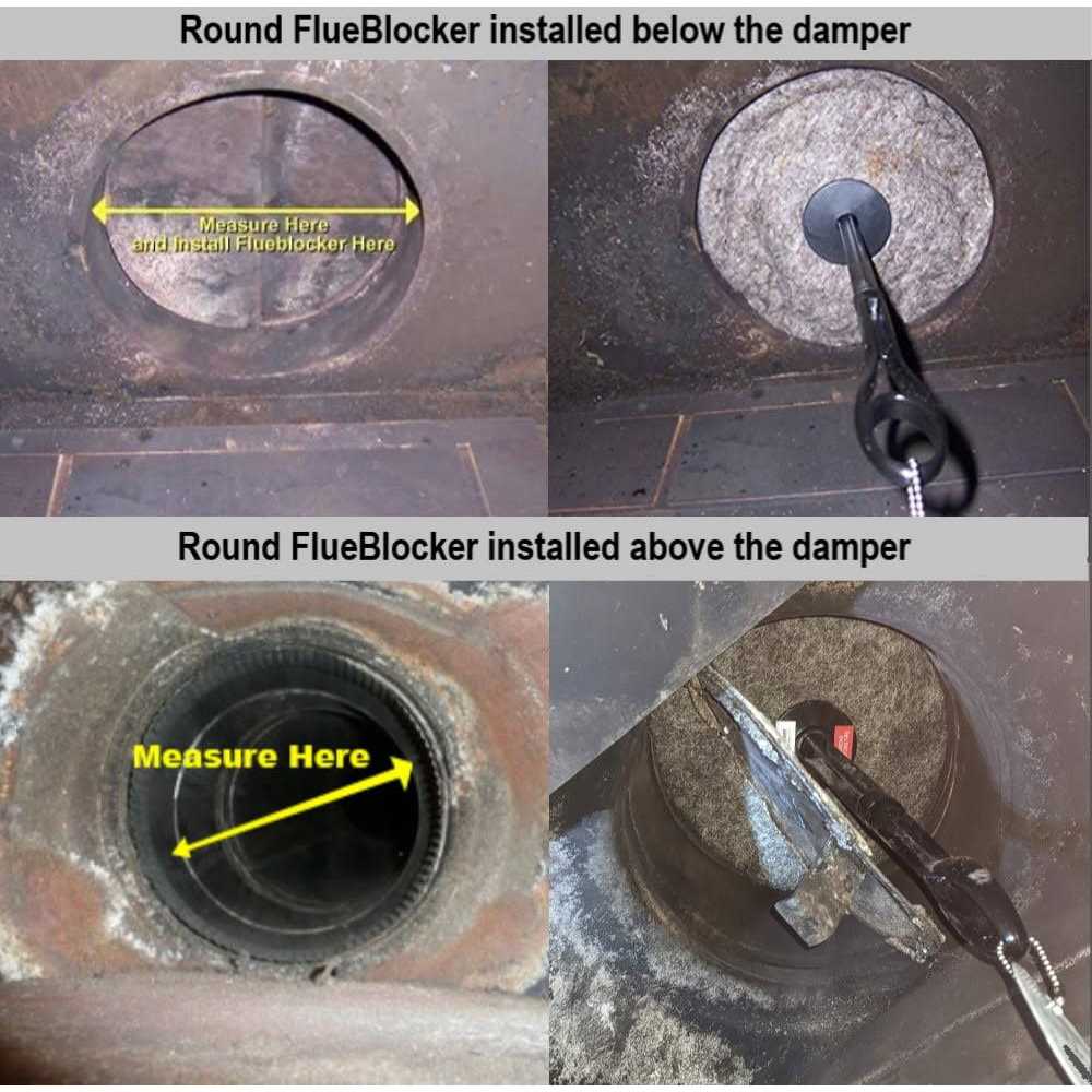 Flueblocker Round Chimney Sheep Wool Wood Stove and Fireplace Draft Stopper - Image 4