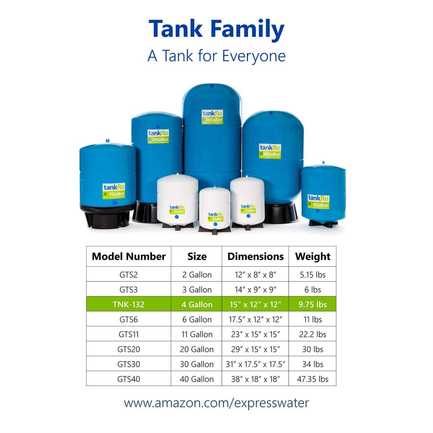 tankRO RO Water Filtration System Expansion Tank 4 Gallon Water Tank - Image 5