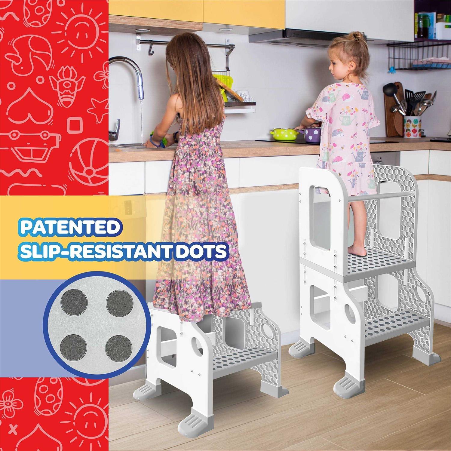 Core Pacific Kitchen Buddy 2-in-1 Stool for Ages 1-3 safe up to 100 lbs - Image 5