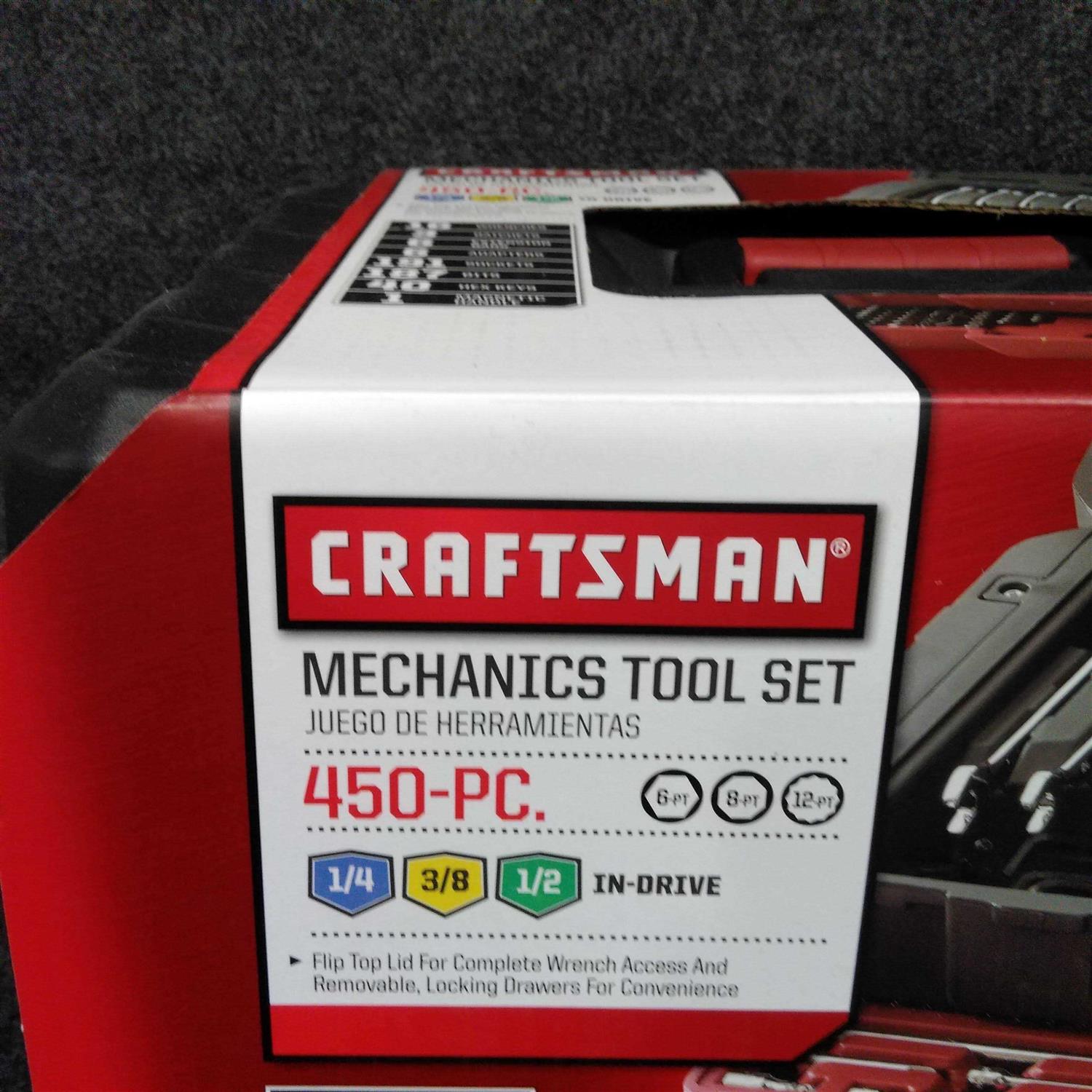 Craftsman 450 Piece Mechanic's Tool Set With 3 Drawer Case - Image 3