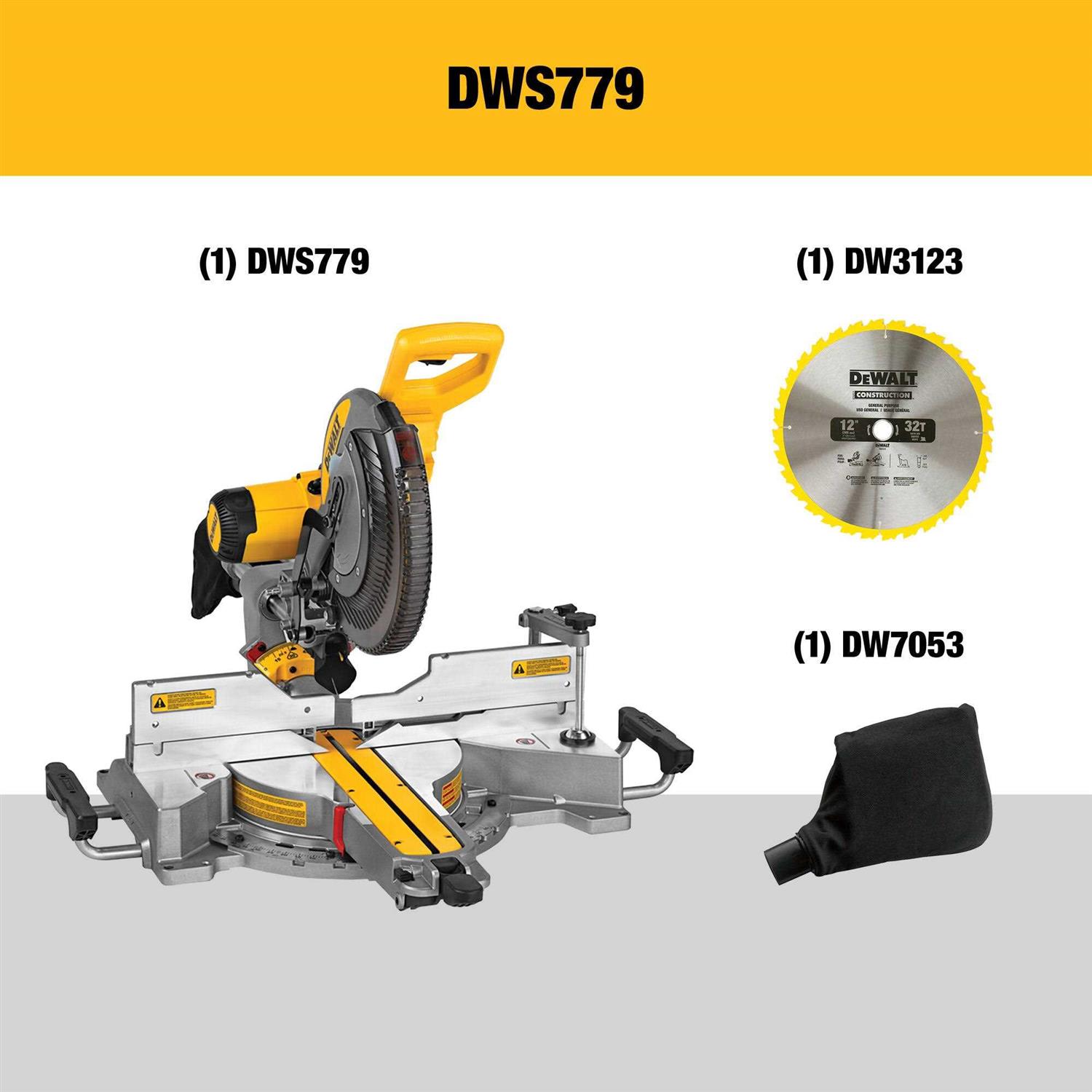 DEWALT 12 in. Double-Bevel Sliding Compound Miter Saw - Image 5