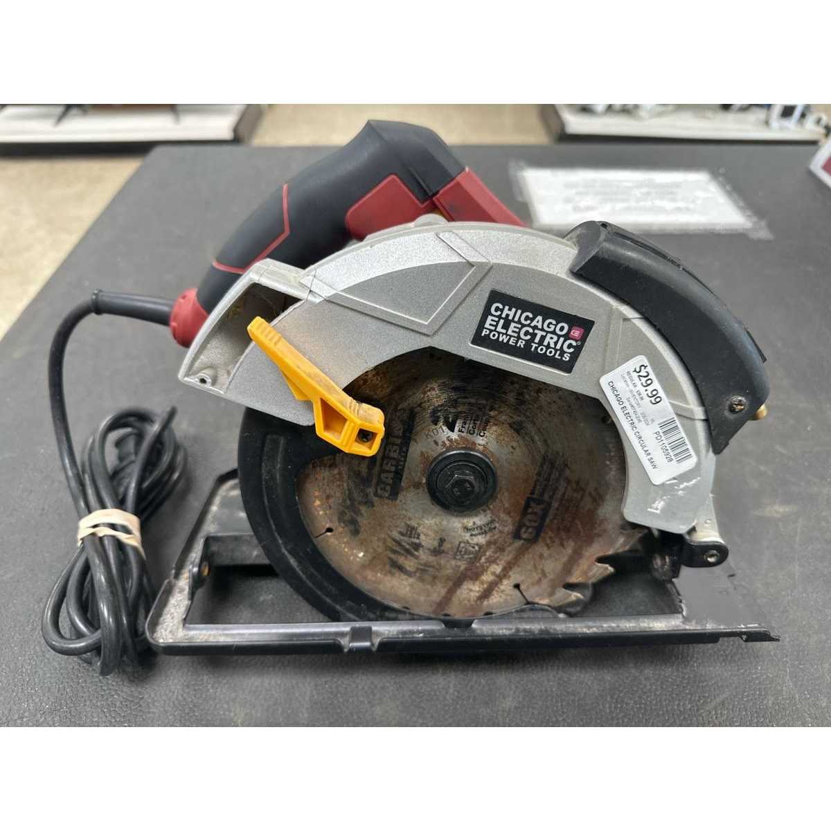 Chicago Electric 7-1/4 in. 12 Amp Circular Saw with Laser Guide System 63290 - Image 4