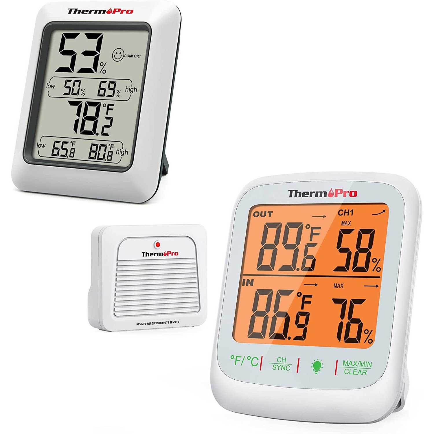 ThermoPro TP50W Digital Hygrometer Indoor Thermometer Room Thermometer and Humidity Gauge with Temperature Humidity Monitor - Image 4