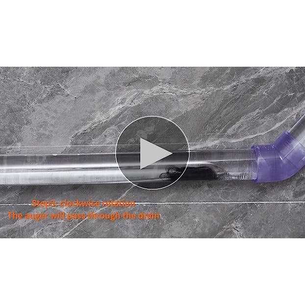 Drain Auger, Breezz Clog Remover with Drill Adapter, 25 Feet Heavy Duty Flexible Plumbing Snake Use Manually or Powered for Kitchen,Bathrom and - Image 3
