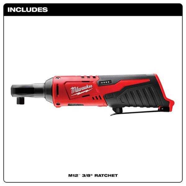 Milwaukee M12 FUEL 12V Lithium-Ion Brushless Cordless 1/4 in. Right Angle Die Grinder w - Image 3