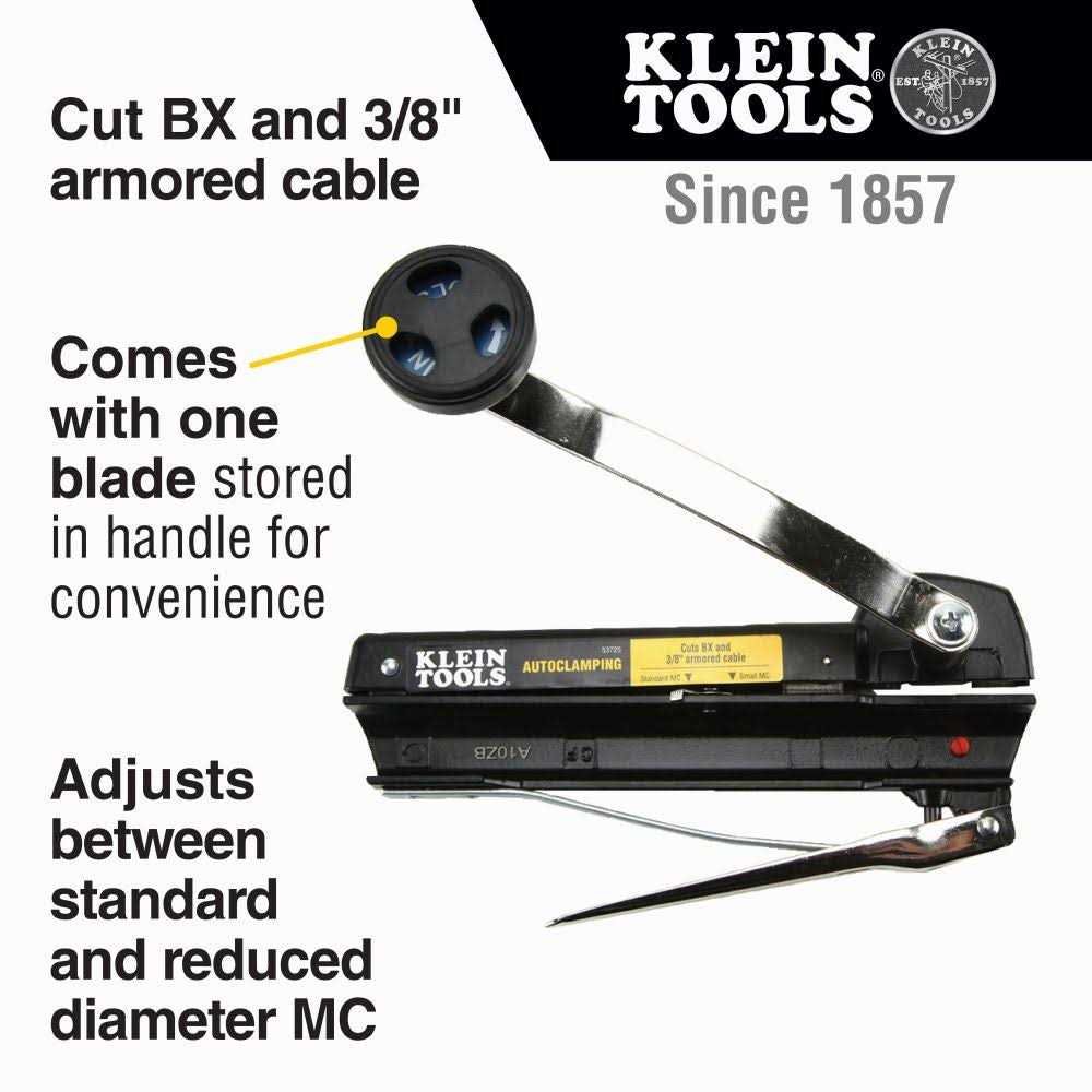 BX and Armored Cable Cutter Klein Tools 53725 - Image 5