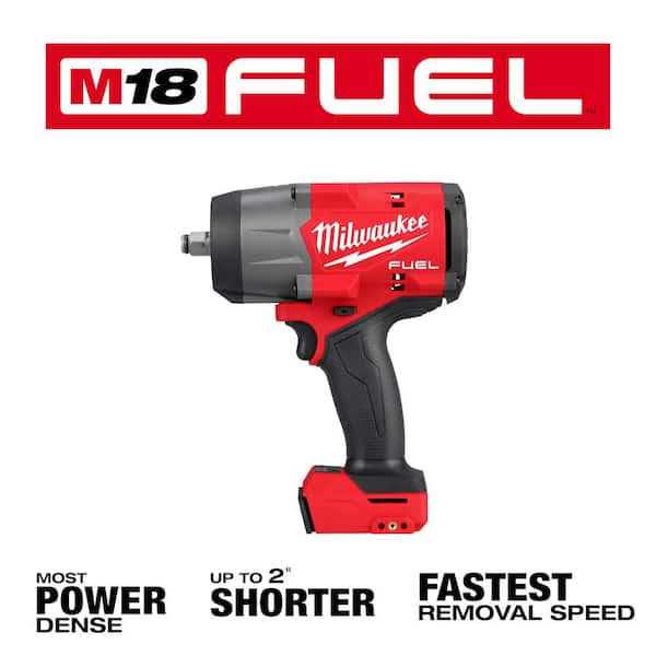 Milwaukee M18 FUEL 18V Lithium-Ion Brushless Cordless 1/2 in. Impact Wrench with Friction Ring - Image 3