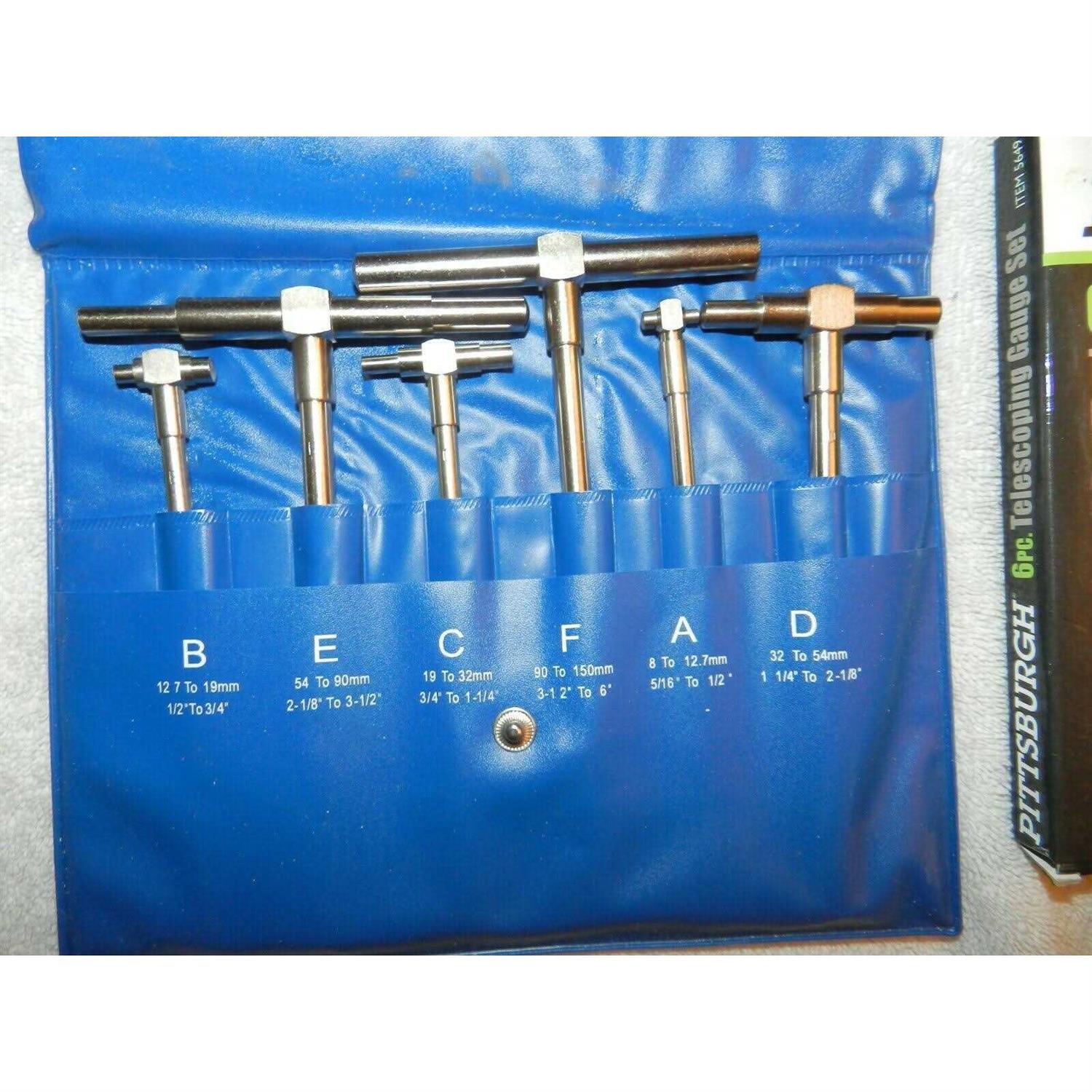 Pittsburgh Pro Telescoping Gauge Set 6 PC - Image 3