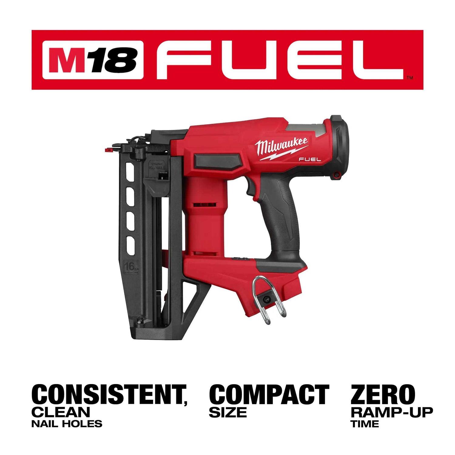 3020-20 Milwaukee M18 FUEL 16 Gauge Straight Finish Nailer - Image 5