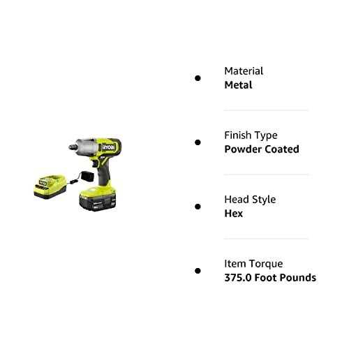 RYOBI ONE+ 18V Cordless 1/2 in. Impact Wrench Kit with 4.0 Ah Battery and Charger PCL265K1 - Image 4