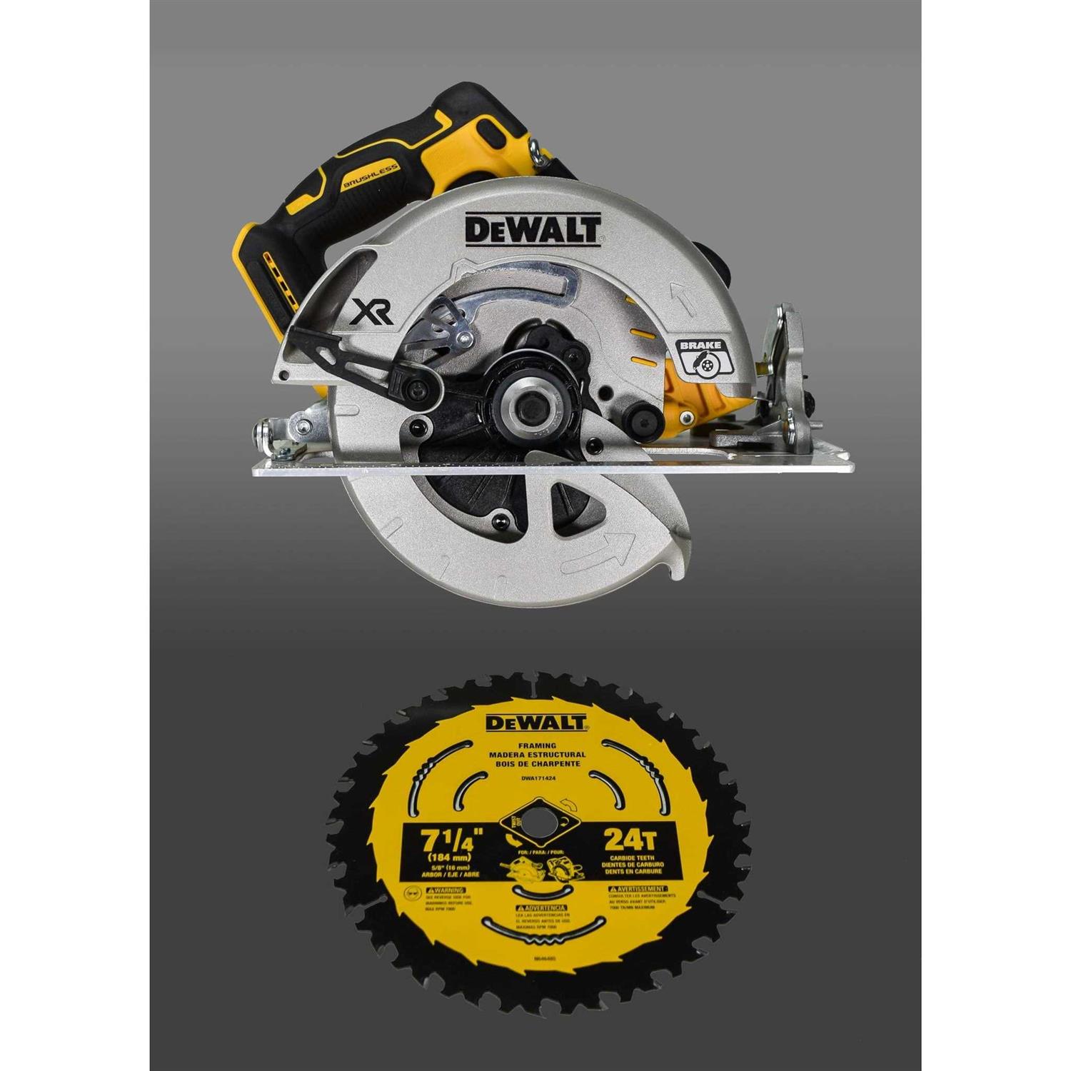 Dewalt DCS574B 20V MAX XR Brushless 7-1/4 Cordless Circular Saw - Image 4