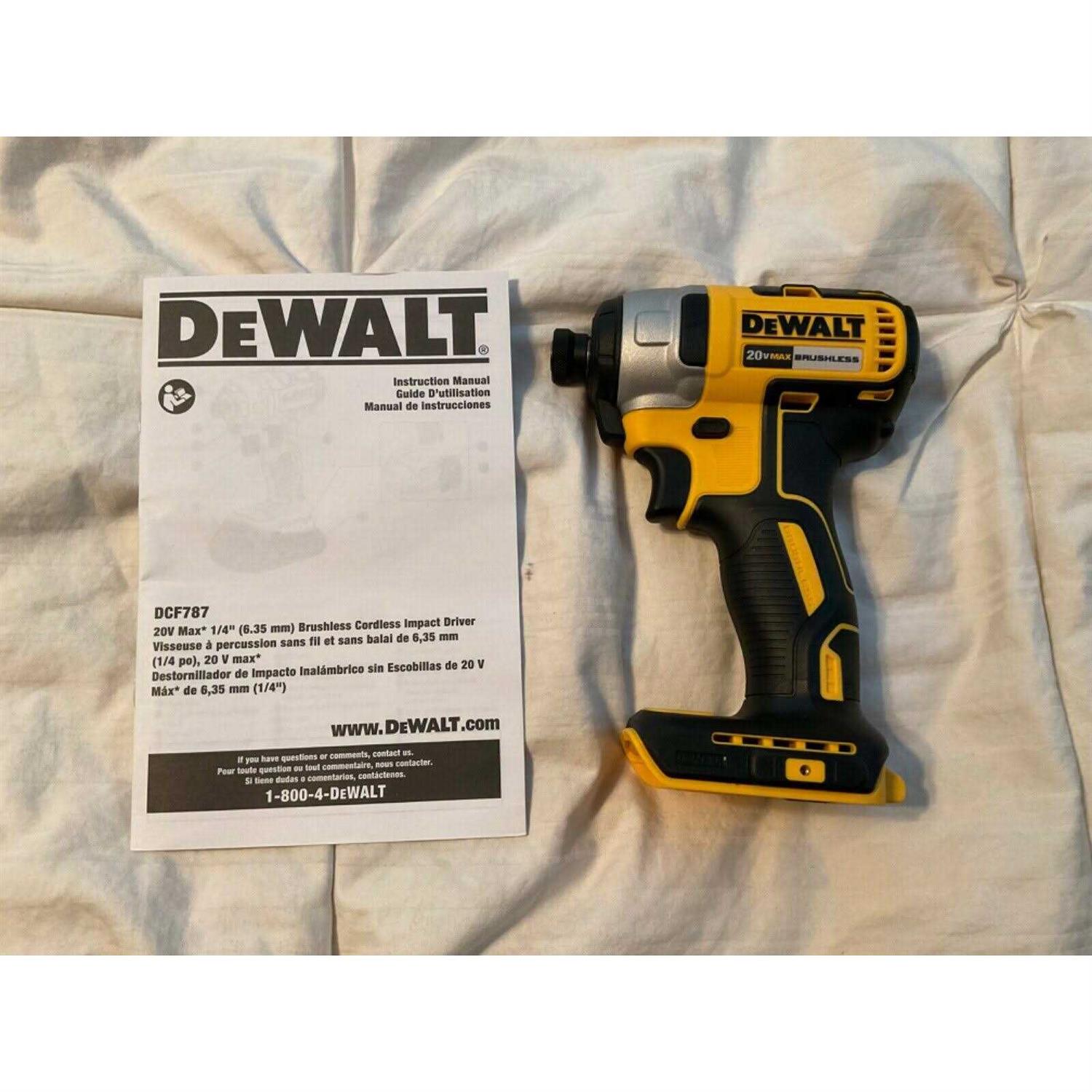 DeWalt Max 20V Brushless Cordless Impact Driver DCF787B - Image 3