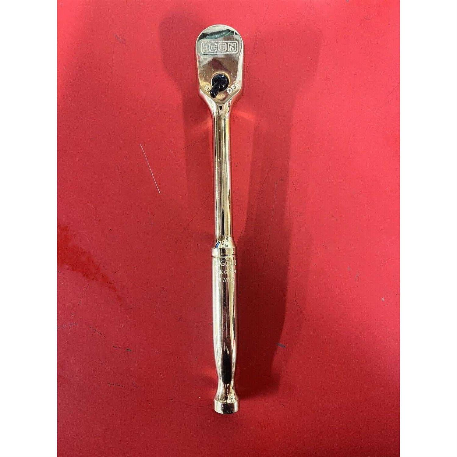 Icon 3/8 in. Drive Professional Special Edition Gold Plated Ratchet - Image 5