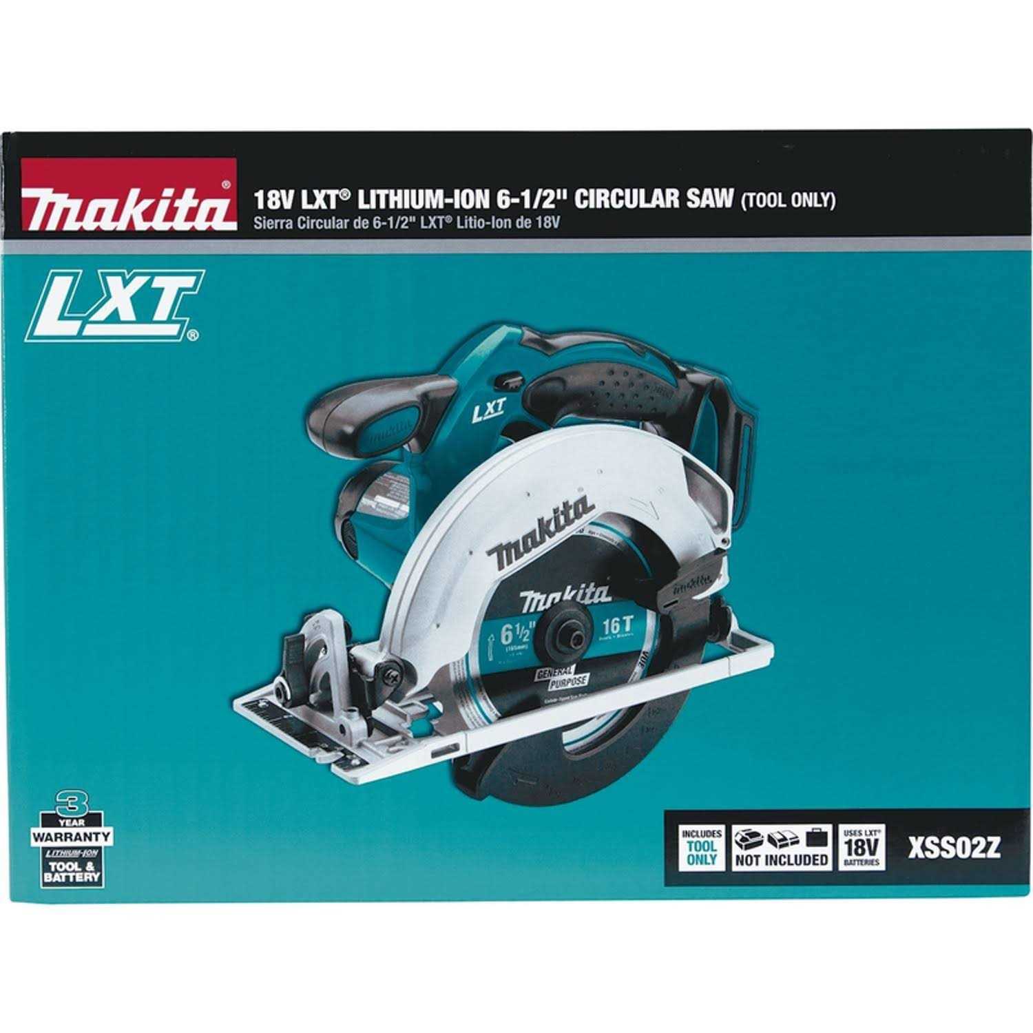 Makita 18V Cordless LXT Lithium-Ion Circular Saw XSS02Z - Image 4