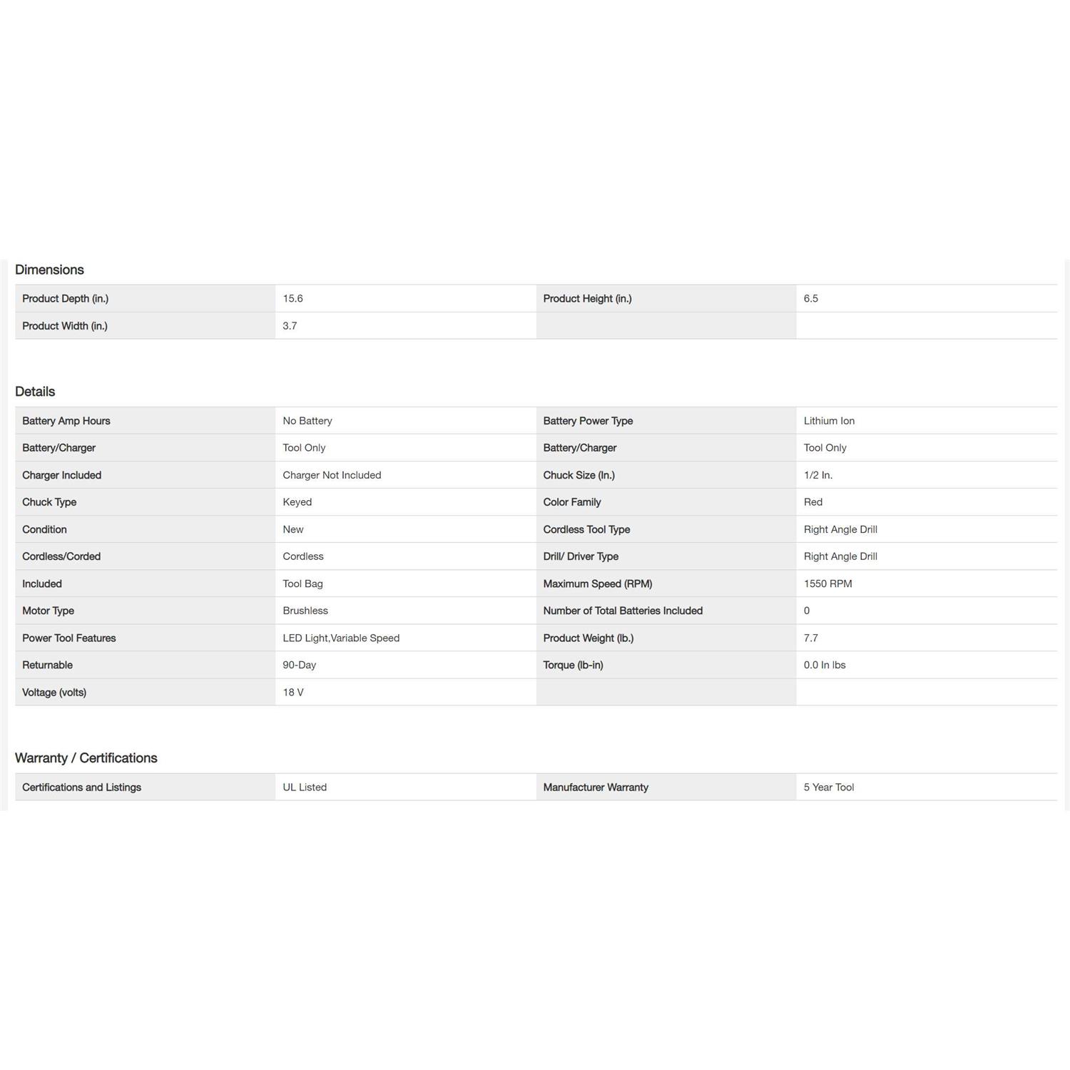 Milwaukee M18 FUEL Hole Hawg Right Angle Drill 2807-20 - Image 3