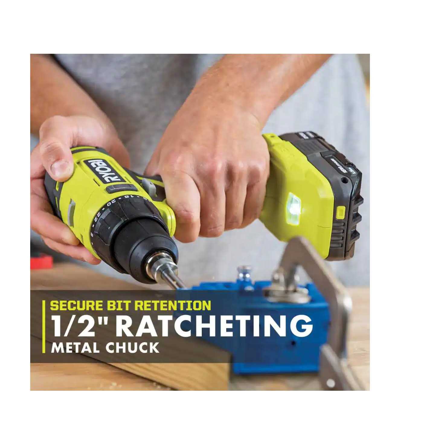 Ryobi ONE+ 18V Cordless 1/2 in. Drill/Driver Kit with 1.5 Ah Battery and Charger - Image 3