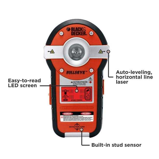 BLACK+DECKER Bullseye Auto-Leveling Laser with Stud Sensor BDL190S - Image 3