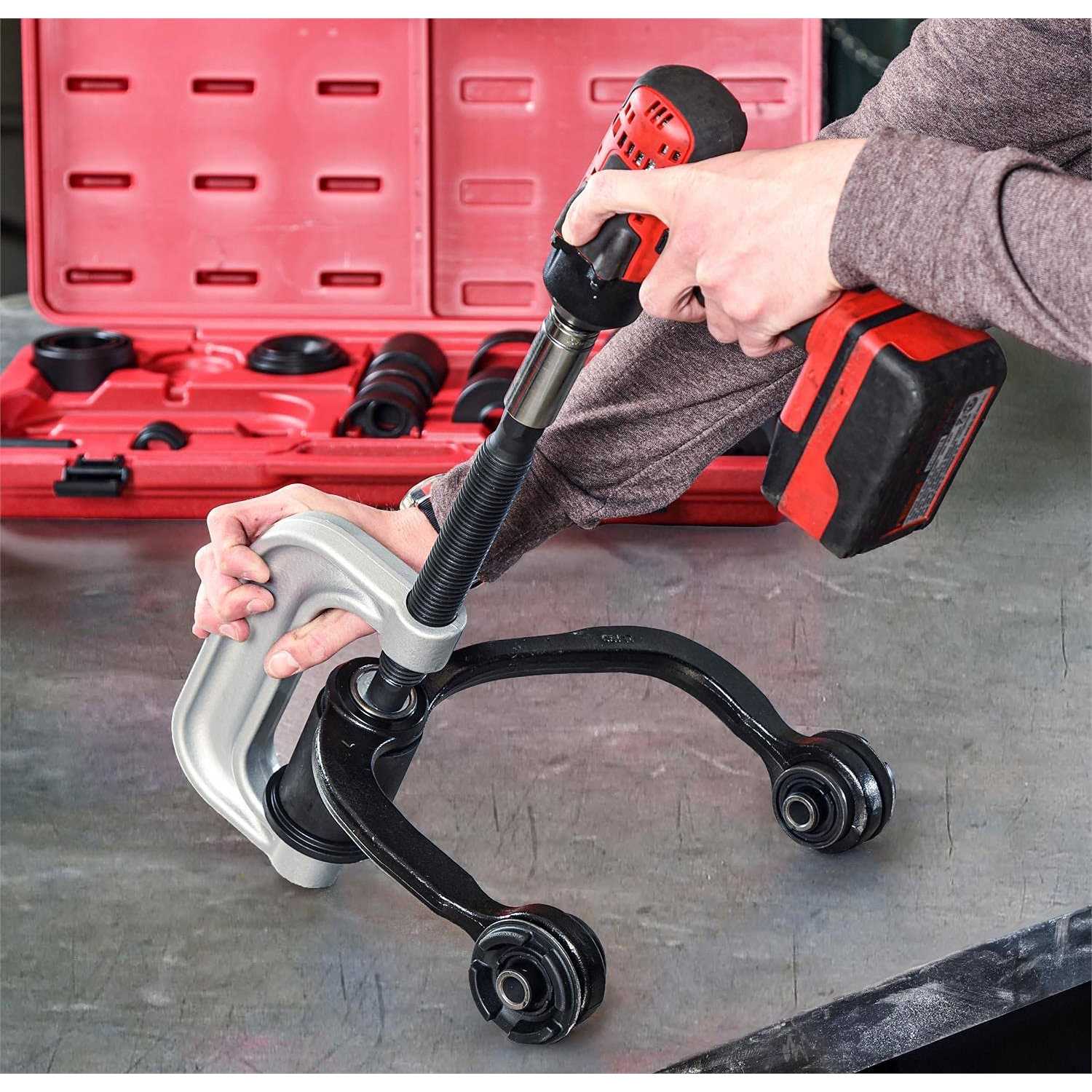 JEGS 80639 Ball Joint Service Kit 20-Piece Set Remove/Install Ball Joints & Brak - Image 3