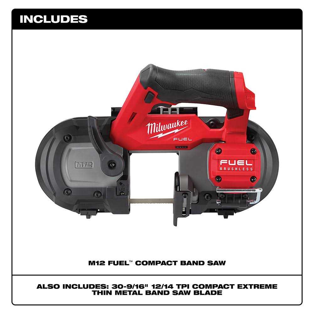 Milwaukee 2529-20 M12 FUEL Compact Band Saw - Image 4