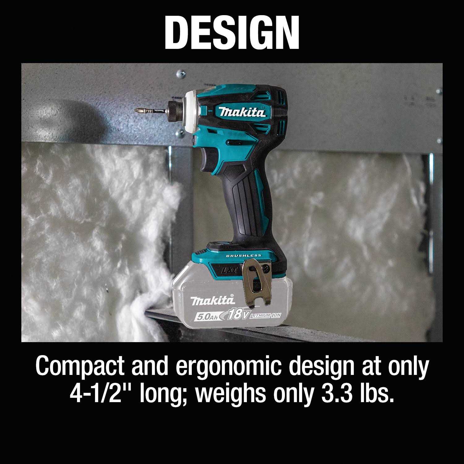 Makita XDT19Z 18V LXT Brushless Cordless 4-Speed Impact Driver - Image 4
