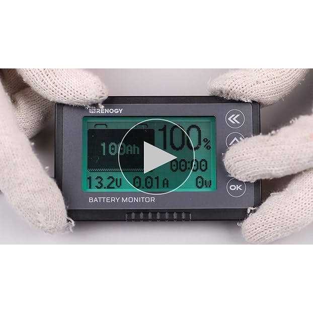 Renogy 500A Battery Monitor, High and Low Voltage Programmable Alarm - Image 3