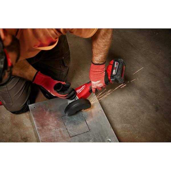 Milwaukee M18 18-Volt Lithium-Ion Brushless Cordless 4-1/2 in./5 in. Grinder with Paddle Switch - Image 3