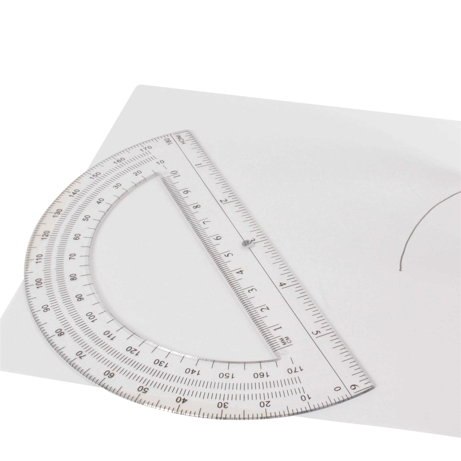 Westcott 180 Degree Protractor Plastic - Image 4