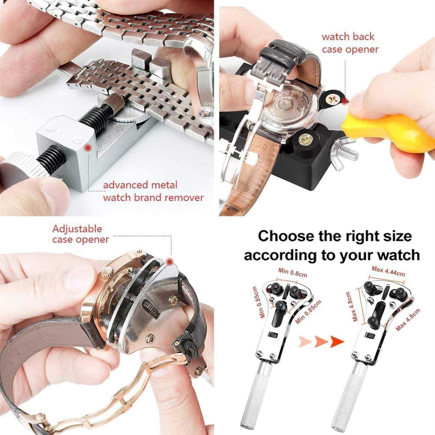 Eventronic Watch Repair Kit Professional Watch Battery Replacement Tool Watch Link & Back Removal Tool - Image 2