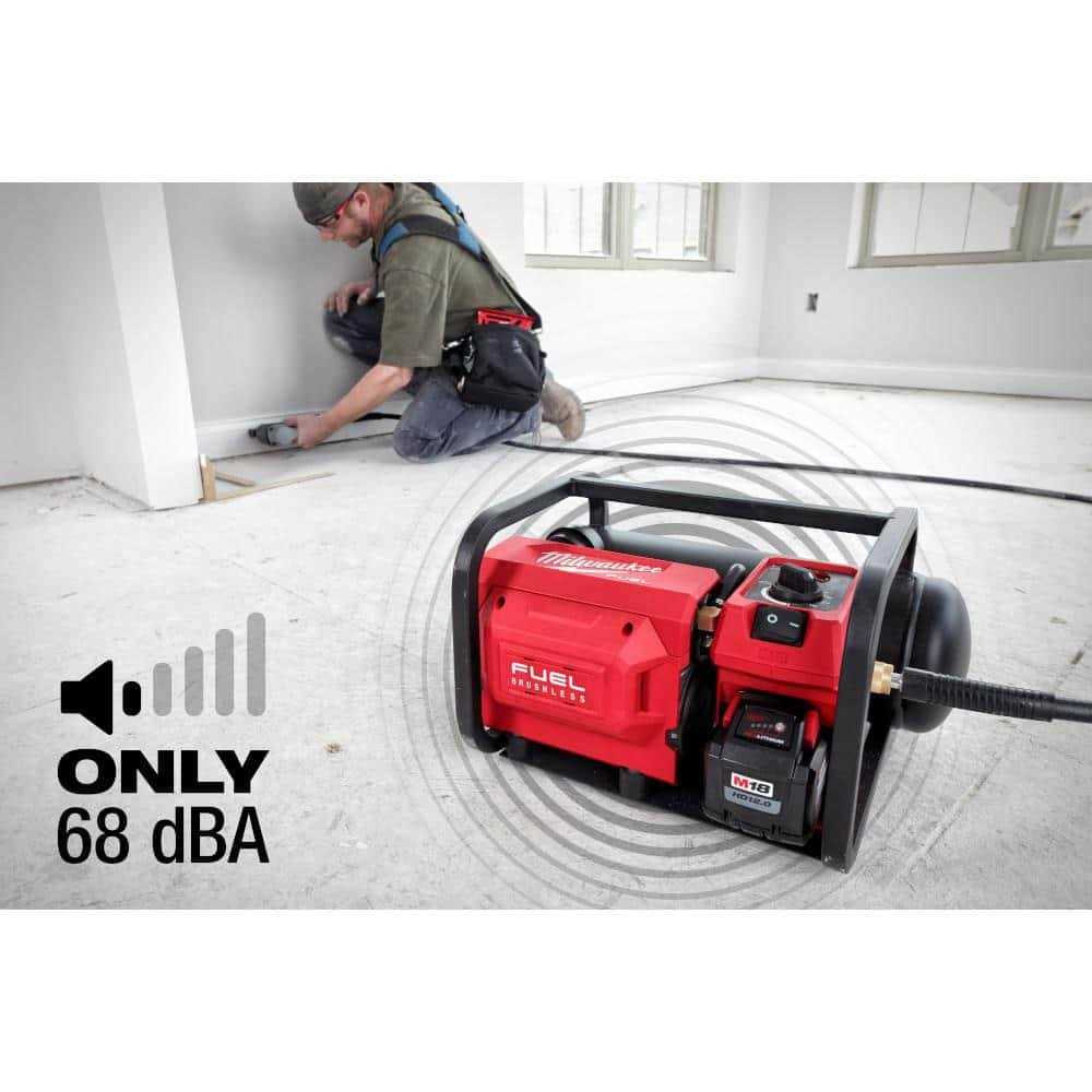 Milwaukee M18 18V FUEL 2 Gallon Compact Quiet Cordless Air Compressor 2840-20 - Image 5