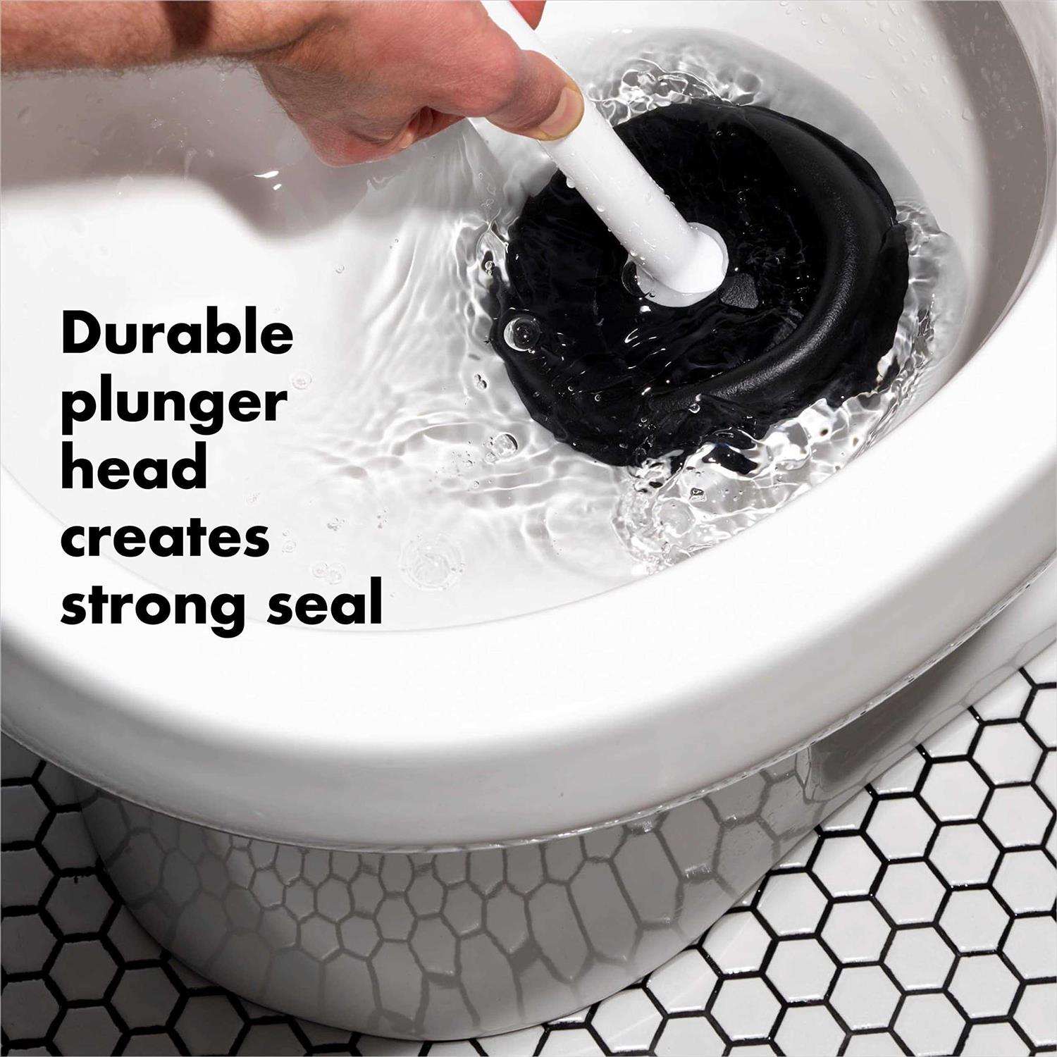 OXO Toilet Plunger with Cover - Image 4