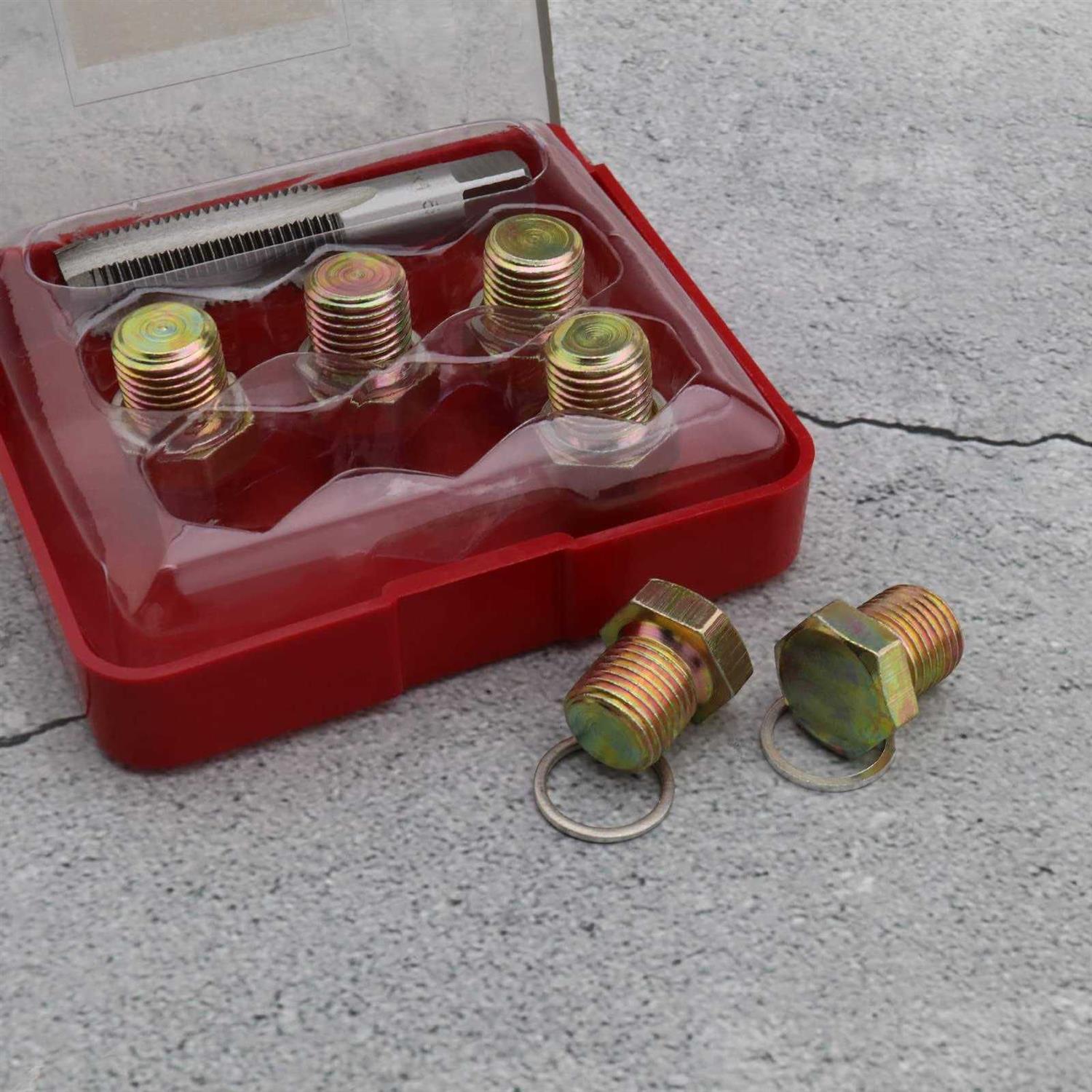 Oil Drain Plug Tap Thread Repair Kit Oil Pan Screws Rethread Tool M15 - Image 3