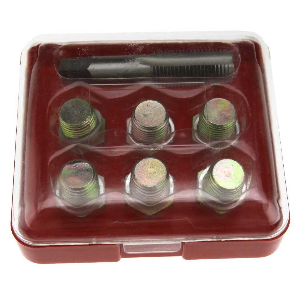 Oil Drain Plug Tap Thread Repair Kit Oil Pan Screws Rethread Tool M15 - Image 5