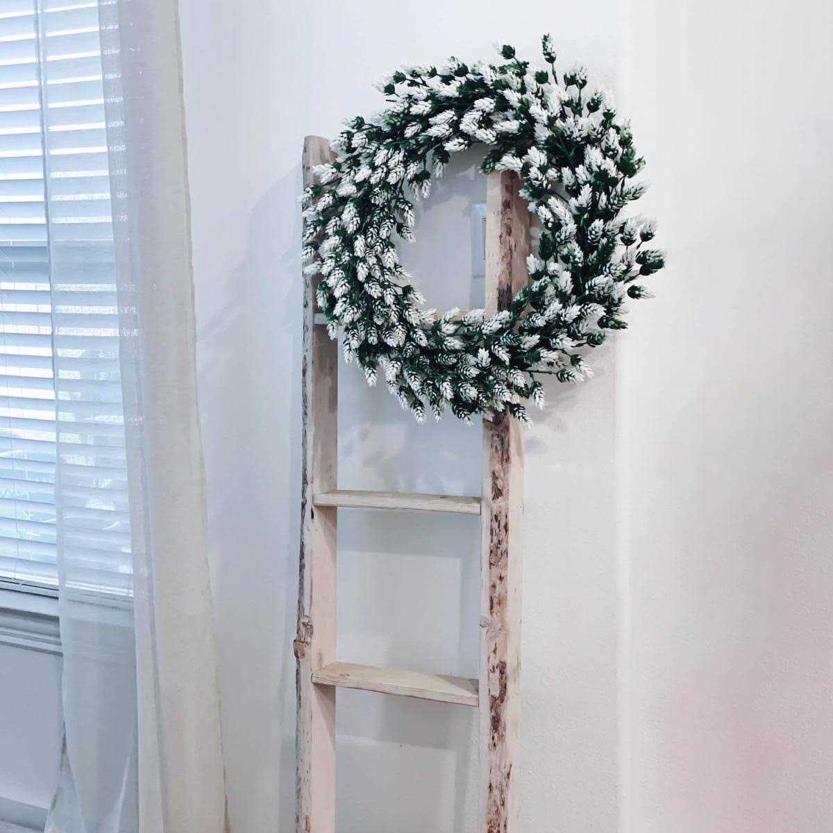 Ekena Millwork 15 inchw x inchh x 3 1/2 inchd Vintage Farmhouse Rung Ladder - Image 5