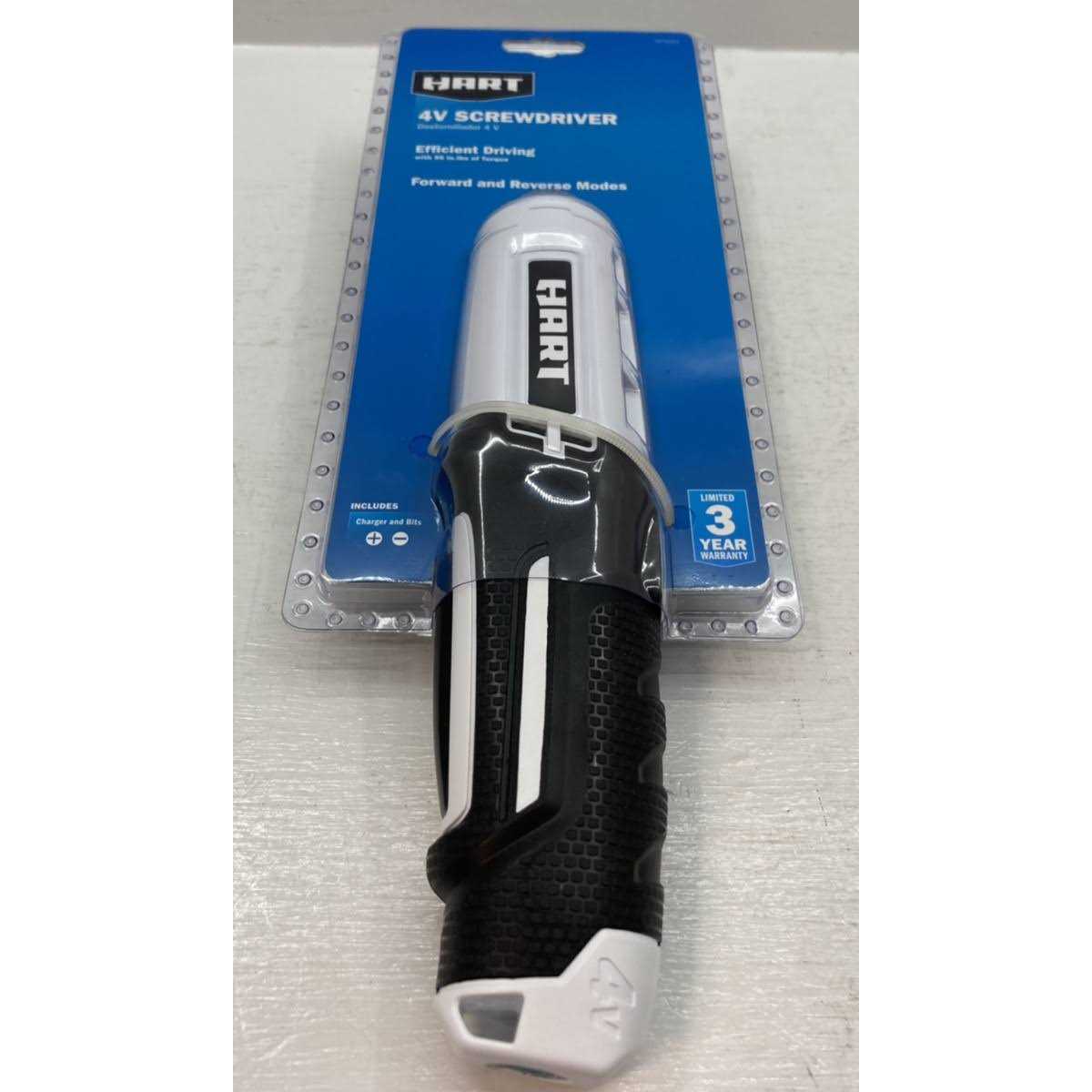 Hart 4-Volt Rechargeable Screwdriver with Philips & Slotted Bit - Image 3