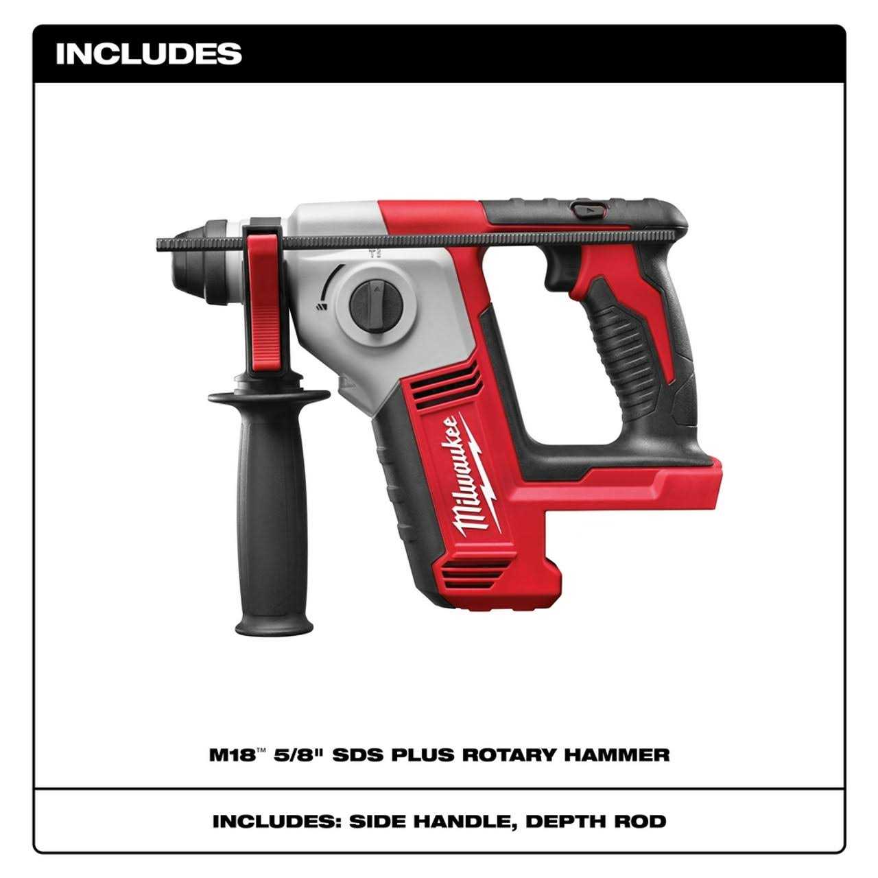 Milwaukee 2612-20 M18 Cordless 5/8 SDS Plus Rotary Hammer - Image 5