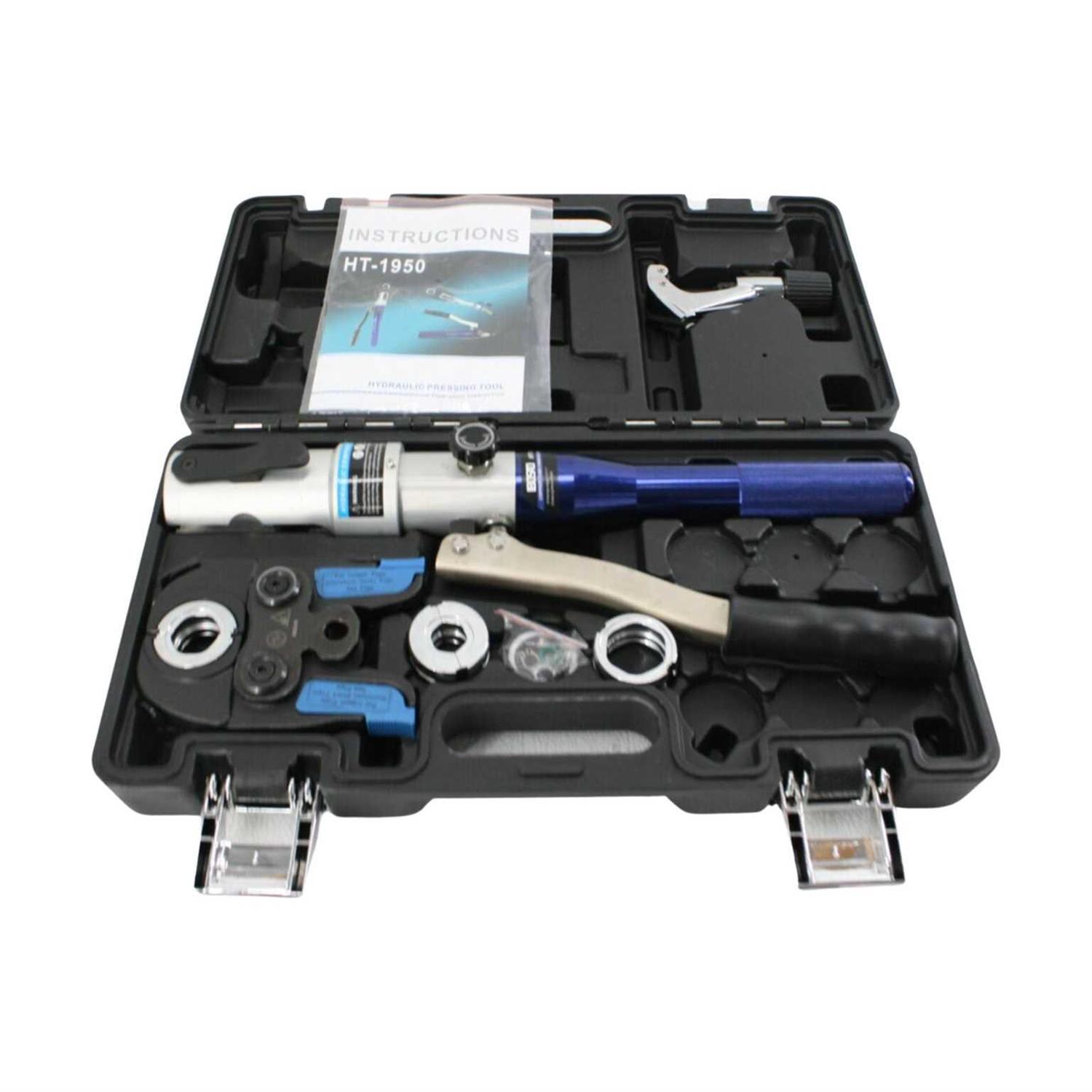 IBOSAD Copper Tube Fittings Hydraulic Pipe Crimping Tool with 1/2 inch,3/4 inch and 1 inch Jaw Copper Pipe ProPress Crimpers - Image 4