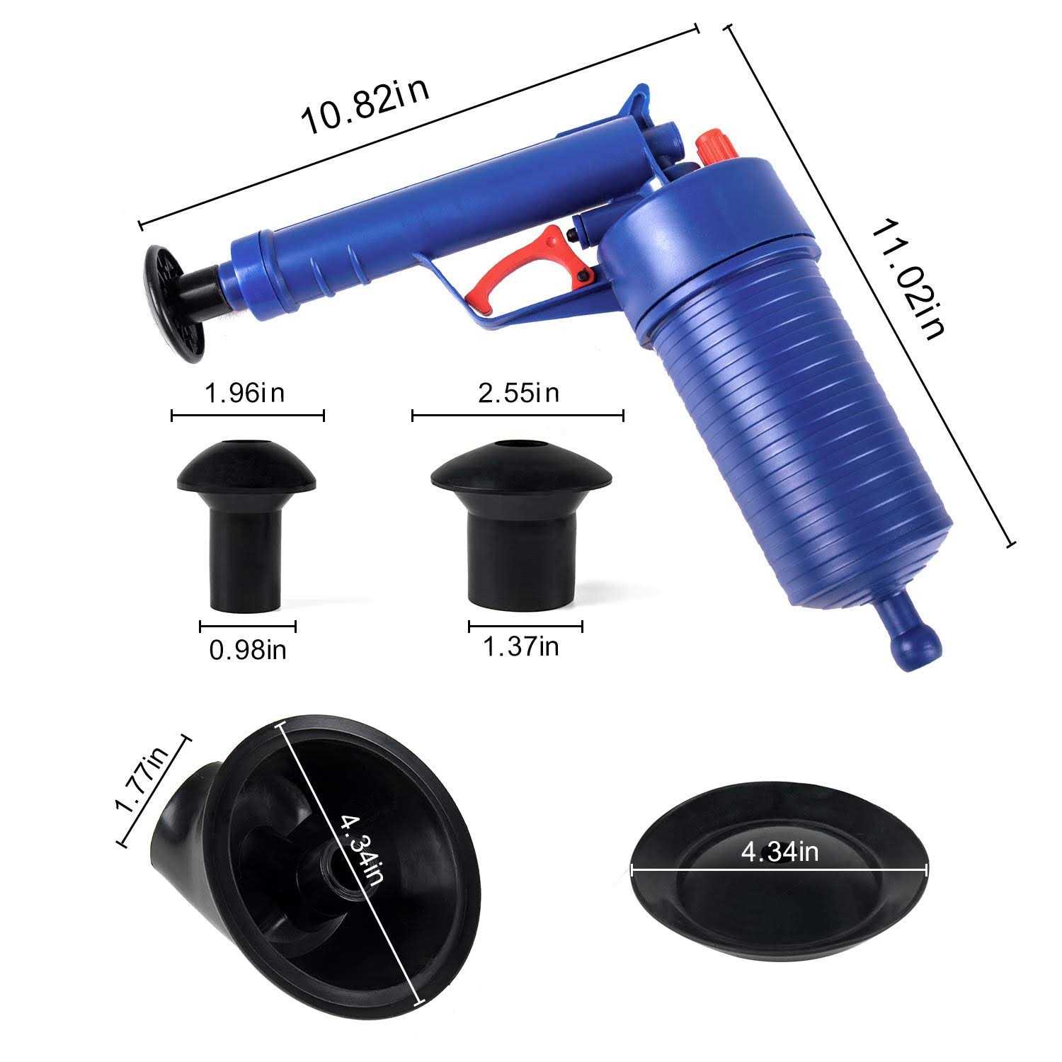 Eterna Air Drain Blaster Sink Plunger Air Power Toilet Plunger Manual Pump Cleaner,Pipe Blaster - Image 5