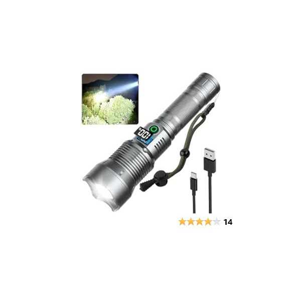 NJ FOREVER Super Bright Flash Light 900,000 High Lumens Rechargeable LED Flashlights - Image 3