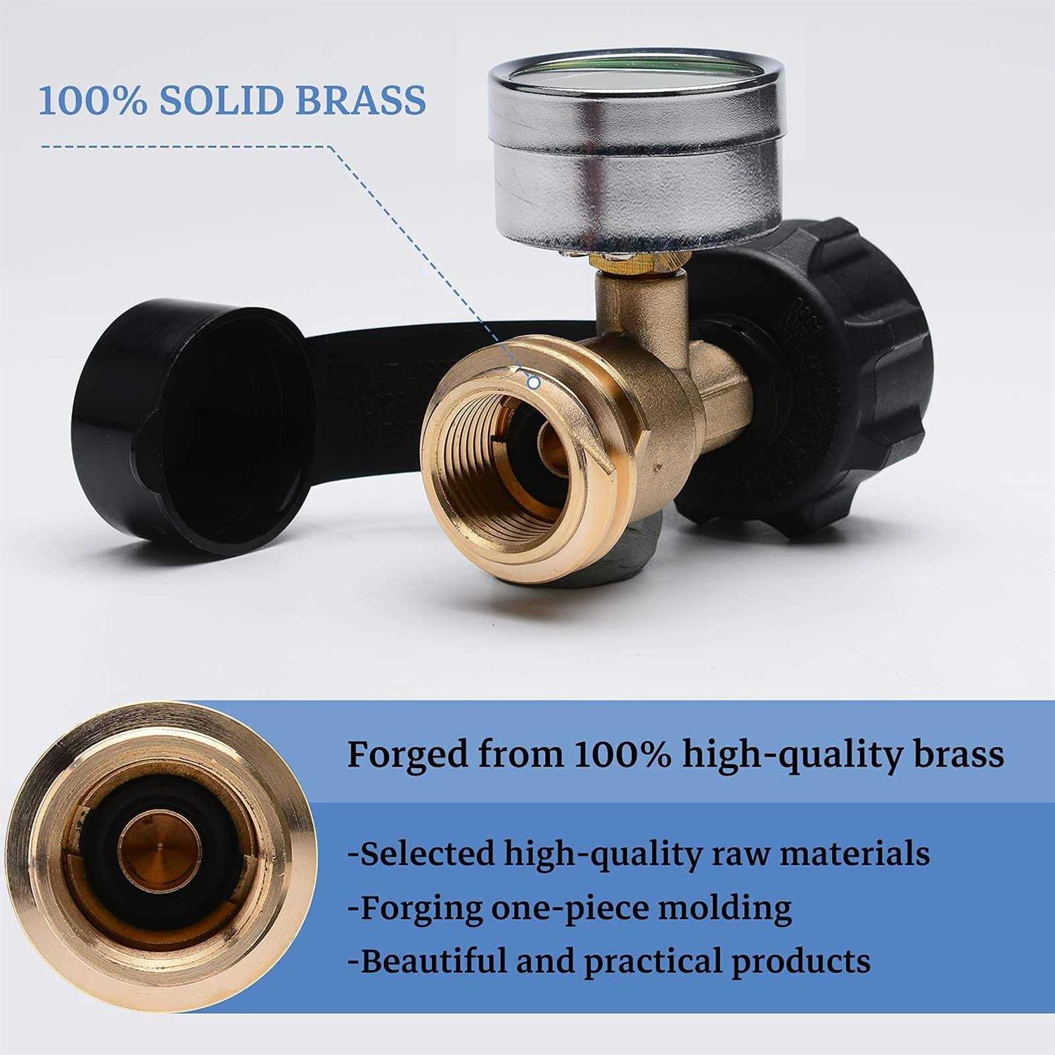 2 Pack Upgraded Propane Tank Gauge Level Indicator with Color Coded Dial for 5lb-40lb Propane Tank - Image 4